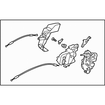 Subaru 61035AJ00A Rear Door Latch Actuator Assembly, Right