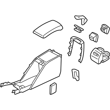 Subaru 92111AE04AAC Console Box Assembly