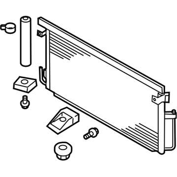 Subaru 73210FE010 CONDENSER Assembly