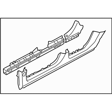 Subaru 51449SA0129P Side SILL Complete Out LH