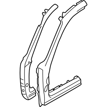 Subaru 51419SA0009P PT101206 Pillar Complete Front Out