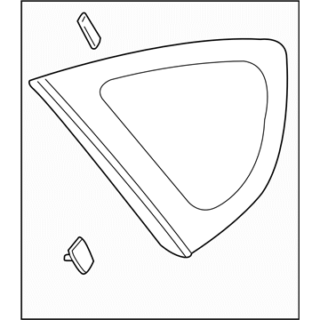 Subaru 65209FG013 Window Glass Assembly Rear Quarter LH