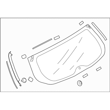 Subaru 63011AL03A Glass Assembly Rear Gate