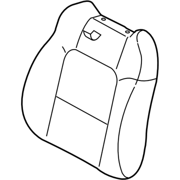 Subaru 64150AG11AWA Front Seat Back Rest Cover, Left