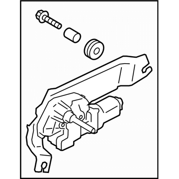 2015 Subaru Legacy Wiper Motor - 86510AL09A