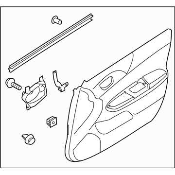 Subaru 94211FG730JM Trim Panel Front Door LH