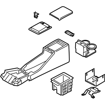 Subaru 92111SA010ES Console Box Assembly