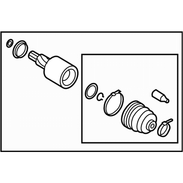 2006 Subaru Legacy CV Joint - 28492AG01A