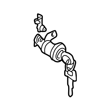 Subaru 57420FA061 Door Lock Cylinder, Left