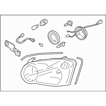 Subaru 84001FE360 Passenger Side Headlamp Assembly