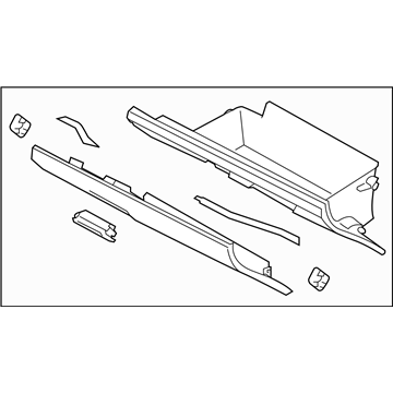 Subaru Legacy Glove Box - 66121AL00BWM