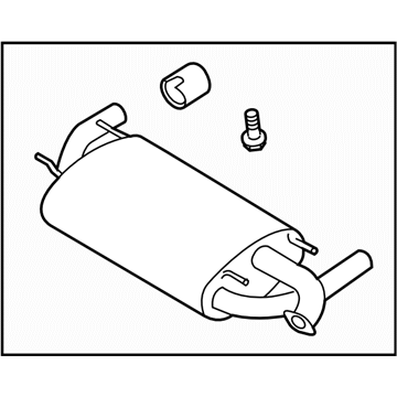 Subaru 44300CA060 MUFFLER Assembly