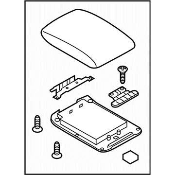 Subaru 92114VA100VH Center Console-Lid Assembly