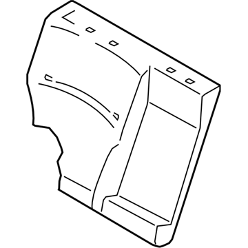 Subaru 64350AL40AWM Rear Seat Back Rest Cover Complete, Right