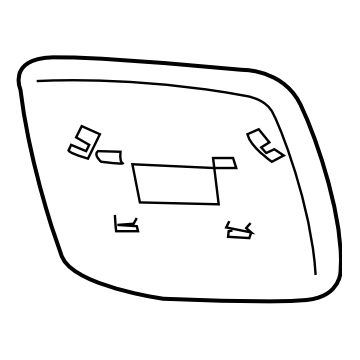 Subaru 91039XA06A Mirror Repair LH