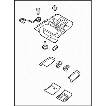 Subaru 92151AJ09BME Console Assembly OveRHead