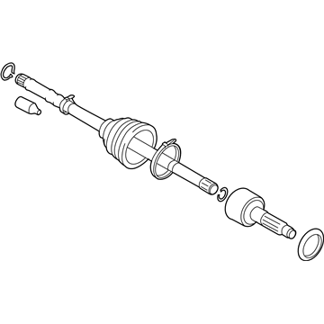 Subaru 28391FJ010 Ac Shaft Unit