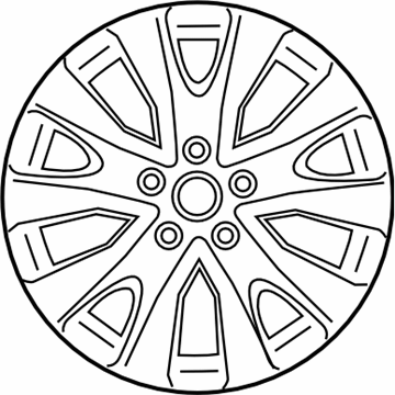 Subaru 28111AL00A Aluminium Disc Wheel