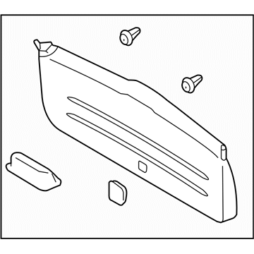 Subaru 94320SC001LL Trim Panel Assembly Rear GLWR