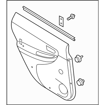 Subaru 94242FE180OE Trim Panel Rear Door RH C0U4