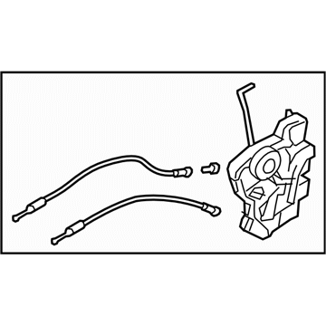 Subaru 61032SG080 Front Door Lock Actuator Assembly, Right