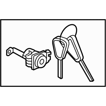 Subaru 57493AJ00A Door Lock Cylinder, Left