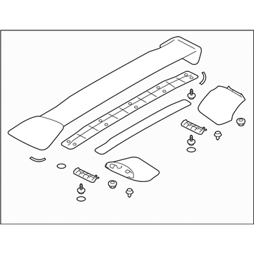 Subaru 96061VA001NN Rear Spoiler Assembly