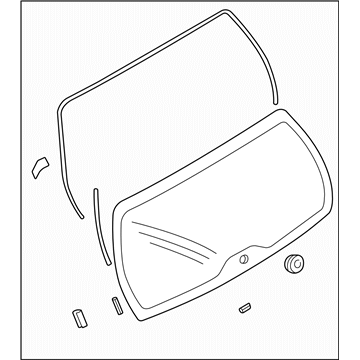 Subaru 63019SA030 Glass Rear Gate