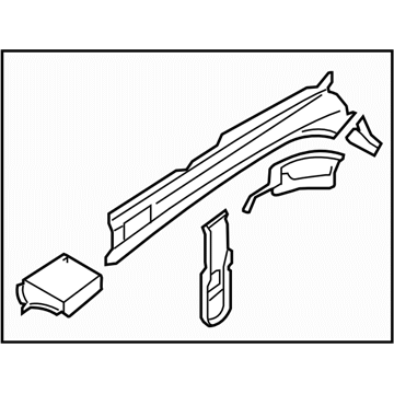 Subaru 51615SC0109P Closing Plate Ff CPLH