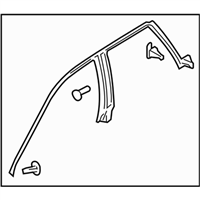 Subaru 63521AG10A WEATHERSTRIP ROOF SIDE SRH