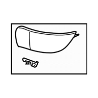 Subaru 57731FE801WG COVER FOG STI RH