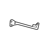 Subaru 50866FG0509P STAY COMPLETE COWLING SIDE LH