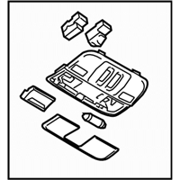 Subaru 84621AG40A LAMP ASSY MAP