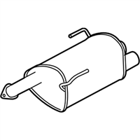 Subaru 44300VA110 MUFFLER ASSY RH