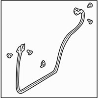 Subaru 63512SA010 WEATHER STRIP REAR DOOR LH