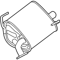Subaru 44300SG010 MUFFLER ASSEMBLY RH NA