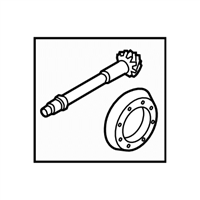 Subaru 38104AA200 PINION & CROWN GEAR SET