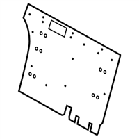 Subaru 64304AJ00A BOARD BACK REST R