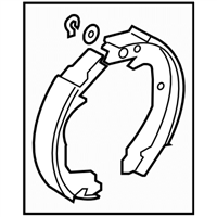 Subaru 26694FG010 BRAKE SHOE REPAIR KIT REAR