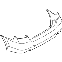 Subaru 57704AJ06A BUMPER FACE REAR SDNSIA