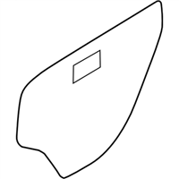 Subaru 62244AG210 SEALING COVER DOOR REAR LH