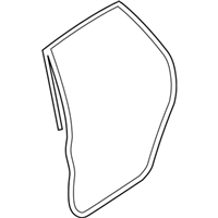 Subaru 63512SC000 WEATHER STRIP REAR DOOR RH