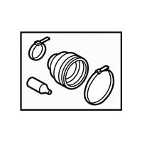 Subaru 28496AL00A BOOT KIT OUTER