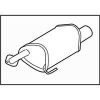 Subaru 44300FG690 MUFFLER ASSY LEFT