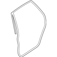Subaru 63512SG011 WEATHERSTRIP DOOR REAR LH