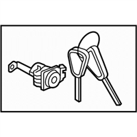 Subaru 57493AJ00A KEY KIT SPARE