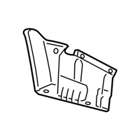 Subaru 57731FG400 COVER SIDE LOWER REAR RH