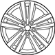 Subaru 28111FG240 Aluminium Disc Wheel