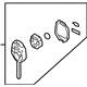 Subaru 57497FJ021 Key Plate KEYLESS Usa