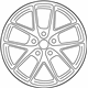 Subaru 28111VA050 Aluminium Disc Wheel